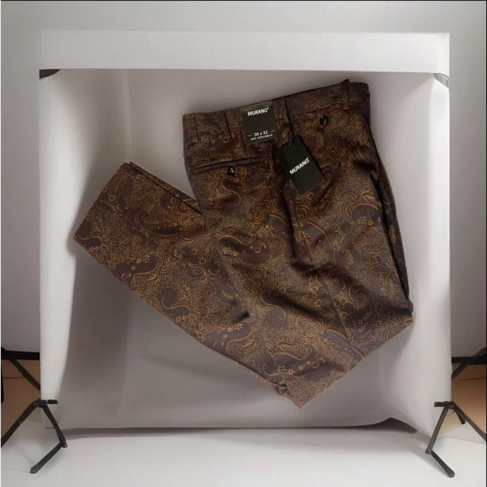 💴Sold💴 
Men's Murano Dress Pants Burgundy Paisley Evan Extra Slim Fit 30X32